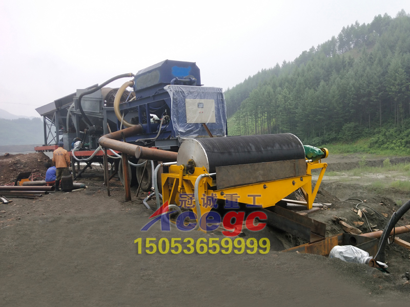 石英砂選礦設備現(xiàn)場